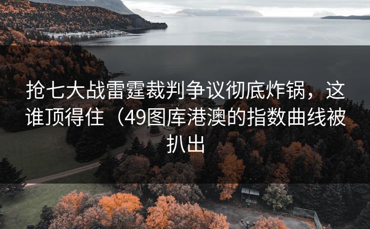 抢七大战雷霆裁判争议彻底炸锅，这谁顶得住（49图库港澳的指数曲线被扒出